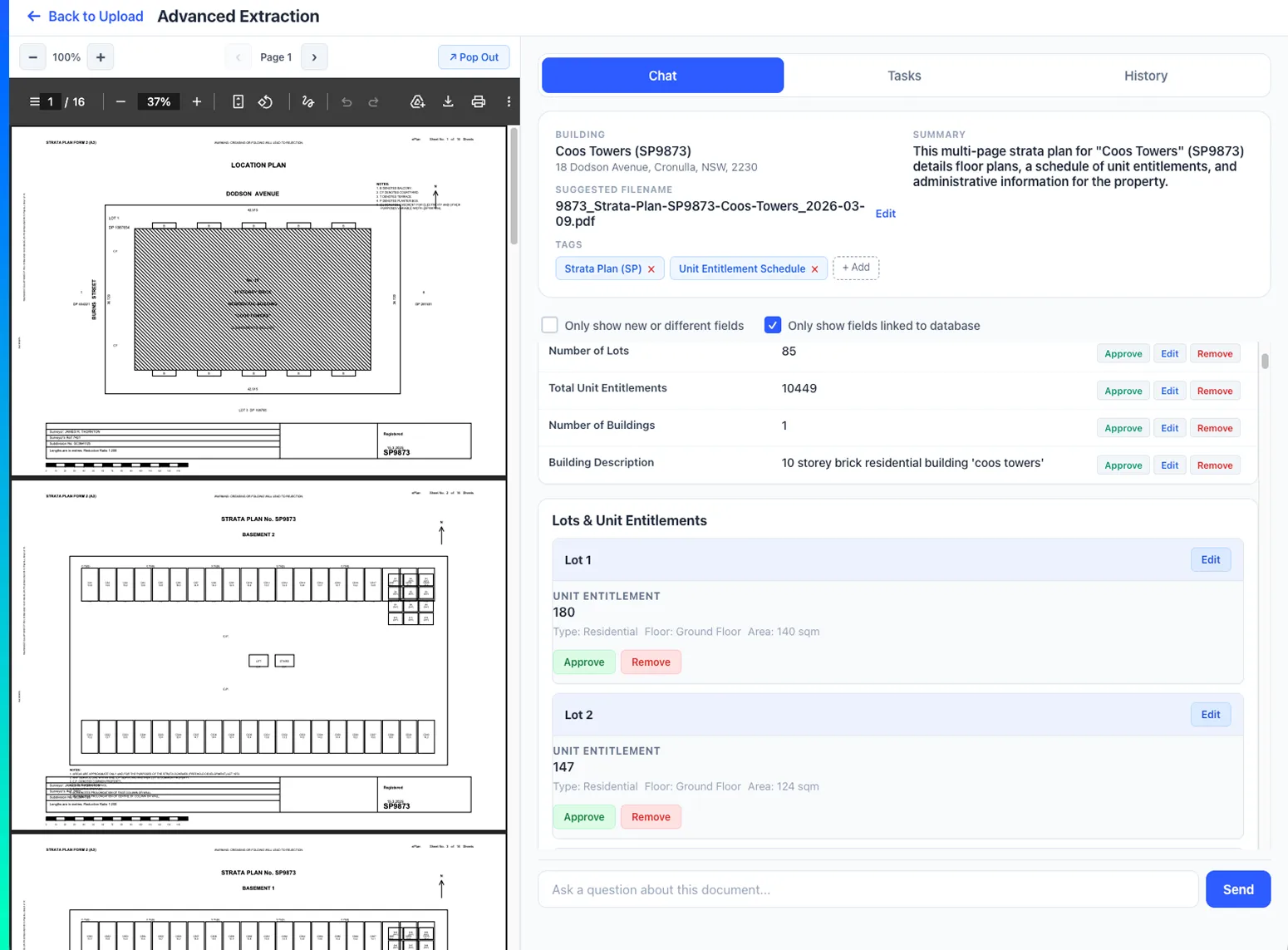 NEHLA Document Extraction - AI-powered document analysis with chat and field extraction